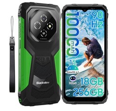 Dual Sim Gemini AI Rugged Phone Android 15, 18GB+256GB 2TB Expand 10000mAh Batte