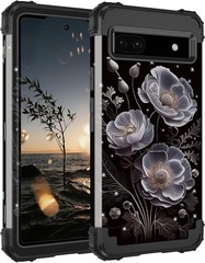 Heavy Duty Full Body Shockproof Protection Case for Google Pixel 6A, Black