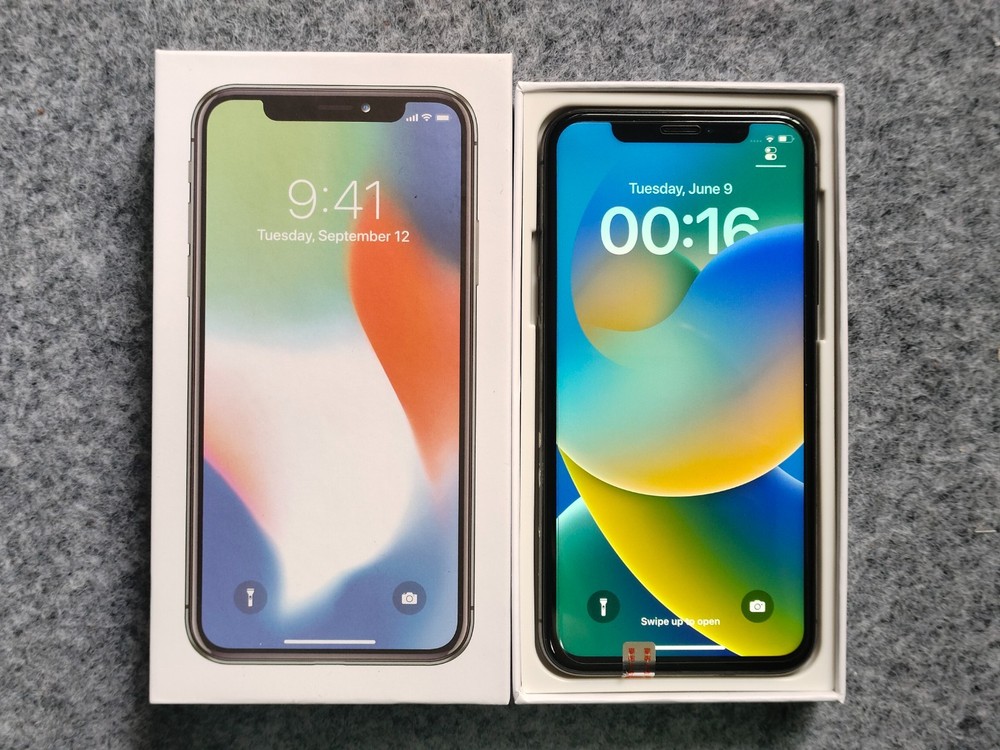 Boxed 90%N ew Apple iPhone X 64/256GB Factory UNlocked(any carrier)–GIFT–