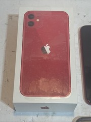 Apple iPhone 11 128 GB Red Unlocked MWHV2LL/A AT&T Battery 78% 9/10 Original Box