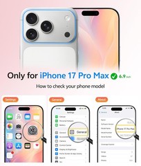 Translucent Matte Case for iPhone 17 Pro Max – Light Pink, Military Grade, Full