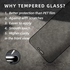 Gradient Tempered Glass Privacy Screen Protector for iPhone Air, Anti Blue Light