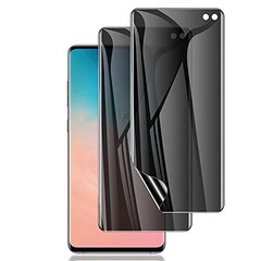 For Samsung Galaxy S10 Plus, 2 Pack Privacy Screen Protector & Camera Lens Prote