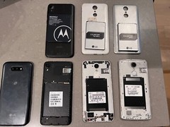 As-is Defective Lot Moto E6 XT2500-1 LG Tracfone LM-X220PM LGMS210