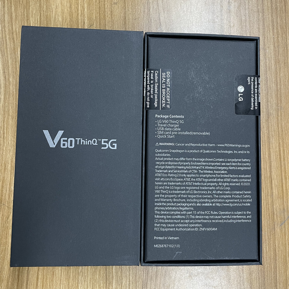 *New Unopened* LG V60 THINQ 5G LM-V600AM V600TM V600VM Unlocked 128GB Smartphone