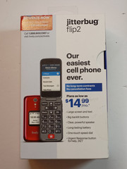 NEW/SEALED! / Lively Jitterbug Flip2 Flip Cell Phone for Seniors (Red)