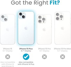 iPhone 15 Plus Case – 6.7 Inch Drop Protection Grip, ClickLock No-Slip Interlock