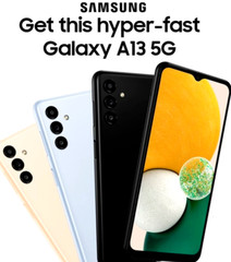 Samsung Galaxy A13 5G A136U 64GB (GSM UNLOCKED) Single Sim 6.5″ Black -OPEN BOX-