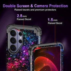 Galaxy S26 Ultra Case, Glow in The Dark Three Layer Heavy Duty Shockproof Protec