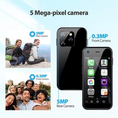Mini Teléfono Celular Móvil Desbloqueado 2.5″ 3G Cámara 5MP Android 9.0 DUAL SIM