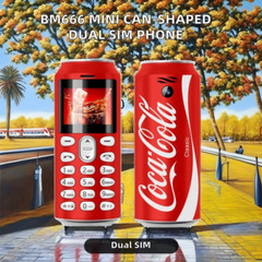Fashion Coke Pepsi Design Mini Unlocked Dual Sim Bluetooth Mobile Phone Camera