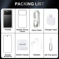 G17 Pro Max 5G Unlocked Cell Phone 8+256GB Android 15 Smartphone Dual SIM Mobile