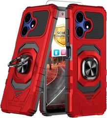 Boost Mobile Celero 5G + Plus 2024 (3rd Version) Case with Tempered Glass Protec