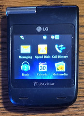 LG Mystique UN610 – Blue and Silver ( U.S. Cellular ) Very Rare CDMA Flip Phone