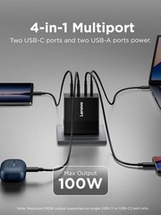 100W USB-C Fast Charger Block for Thinkpad, MacBook, iPhone, Samsung 240W Cable