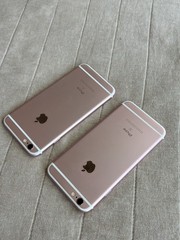 Lot of 2 iPhone 6s 64GB Pink Rose Gold (A1688/A1633) AT&T / T-Mobile (Both Work)