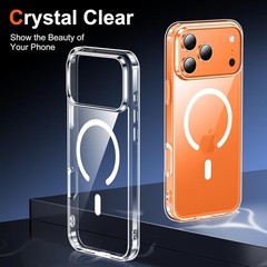 Magnetic for Iphone 17 Pro Max Case [Compatible with Magsafe] Translucent Matte