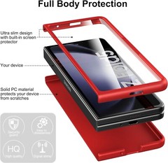 For Samsung Galaxy Z Fold 5 Case,with Front Built-in Screen Protector Ultra Thin