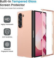 Case & Built-in Screen Protector for Samsung Galaxy Z Fold 6 Ultra-Thin Green