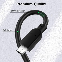 USB-C to Micro USB Cable 2FT (3-Pack), Fast Charging & Data Sync, Type C Charger