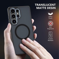 Case & Screen Protector for Samsung Galaxy S25 Ultra 6.9 Inch Stylish Slim Matte