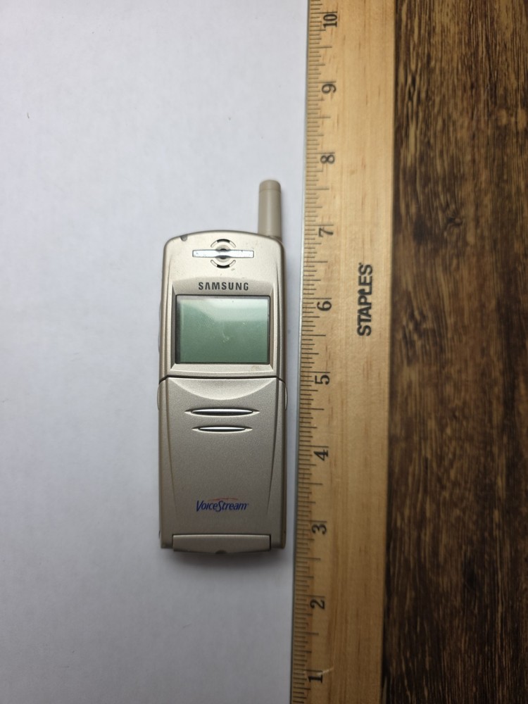 Samsung SGH-N105 – Gold and Gray ( VoiceStream ) Very Rare GSM Phone – Untested