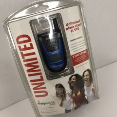 Sanyo 7000 Readymobile PCS Prepaid Wireless Phone Blue 891566001613 New!