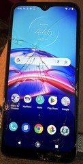 Motorola MOTO E 7th Gen XT2052-6 (Metro) 32GB Blue Smart Phone Cracked GLASS