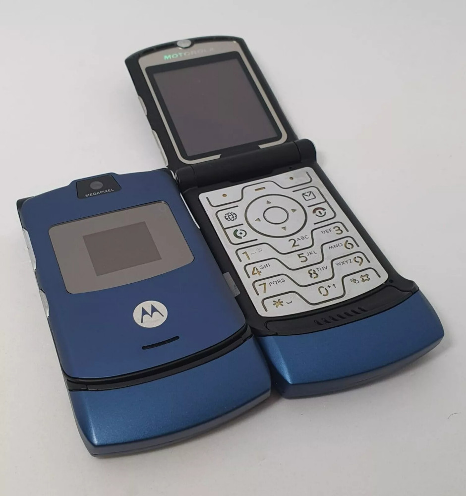 Original Motorola RAZR V3 MP4 Unlocked GSM 850/900/1800/1900 Flip Mobile Phone