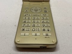 SHARP 601SH AQUOS KEITAI 2 Gold Unlocked Android Flip Feature Phone Tested
