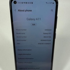 Unlocked Samsung Galaxy A11 2GB RAM 32GB SM-A115A Aura Black