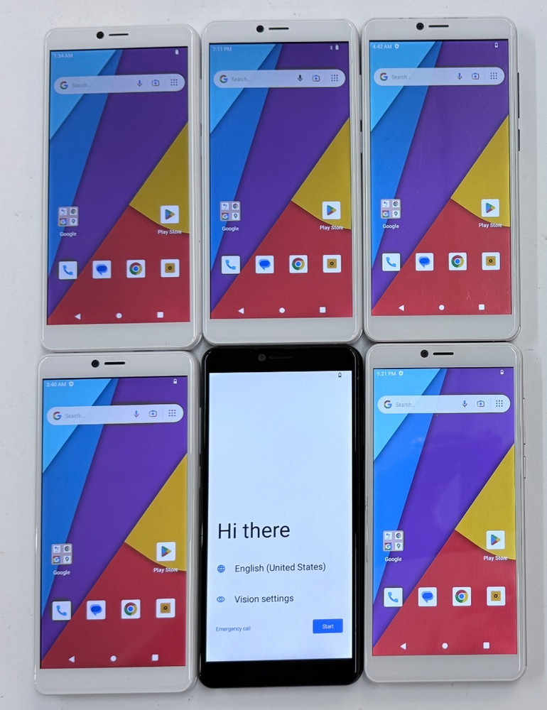 LOT OF 6 x UNLOCKED MAZE SPEED MS5614G 4G LTE ANDROID SMART PHONES