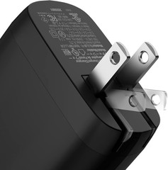65W One-Port GaN USB-C Wall Charger with Power Delivery PD 3.0, Foldable Plug