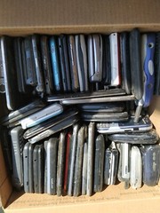 Lot of 10pcs Assorted Cell Phones For Parts, Scrap or Gold Recovery