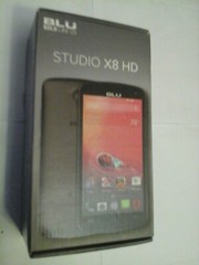 BLU Studio X8 HD, white 5.0 HD DISPLAY,5mp selfle camera, v4.4 Kitkat,pro owned.