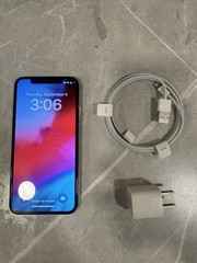 Apple iPhone x 64GB Silver Locked Carrier MQAR2LL/A