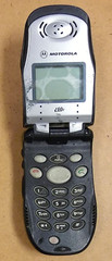 Motorola i series i60c – Black and Silver ( Nextel ) Rare iDEN PTT Flip Phone