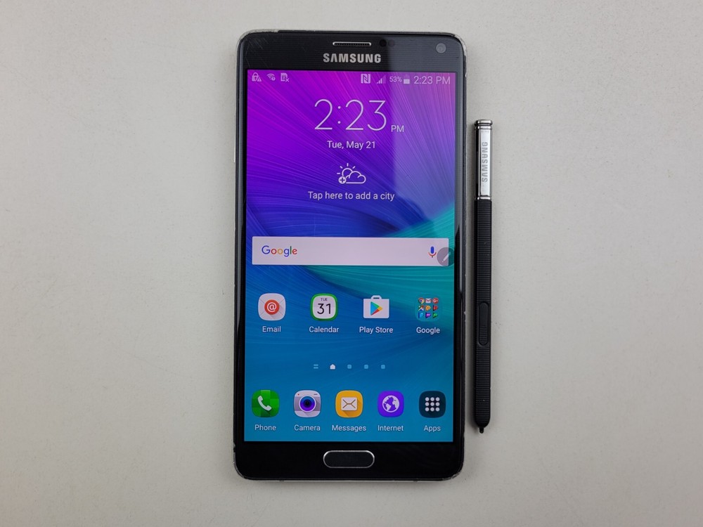Samsung Galaxy Note 4 (SM-N910A) 32GB (AT&T) – SMALL ISSUE – Clean IMEI – J1775