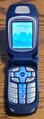 Motorola i760 – Blue and Silver ( Nextel ) Rare iDEN Flip Phone w/ 3 Games