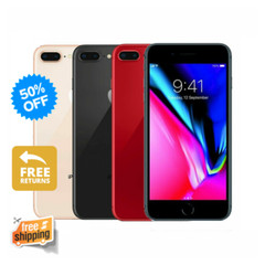 Apple iPhone 8 Plus 64GB Red, Gold, Silver – Unlocked, Verizon, AT&T, T-Mobile