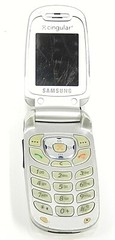 Samsung SGH-X497 – Silver and Black ( AT&T / Cingular ) Cellular Flip Phone