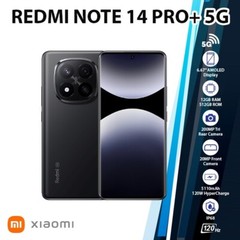 Redmi Note 14 Pro+ Plus 5G Android Cell Phone (Black/12GB+512GB/Dual SIM)