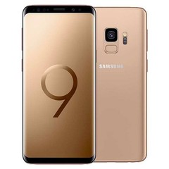 Samsung Galaxy S9+ SM-G965U1 Unlocked 64GB Sunrise Gold C Heavy Burn