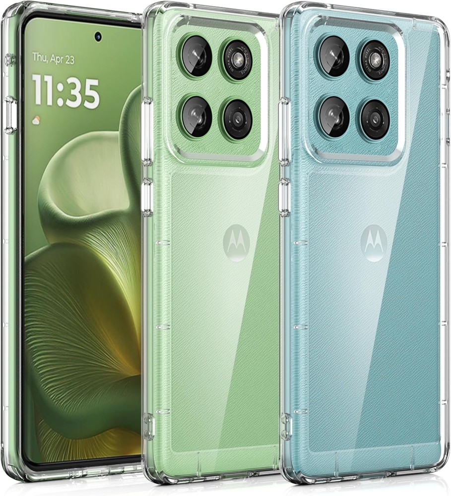 1. For Motorola Moto Edge 2025 Case: Military-Grade Shockproof Cover, Clear 2.