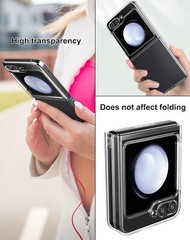 For Samsung Galaxy Z Flip5 Case Clear Ultra-Thin Hard PC Shell Protective Cover