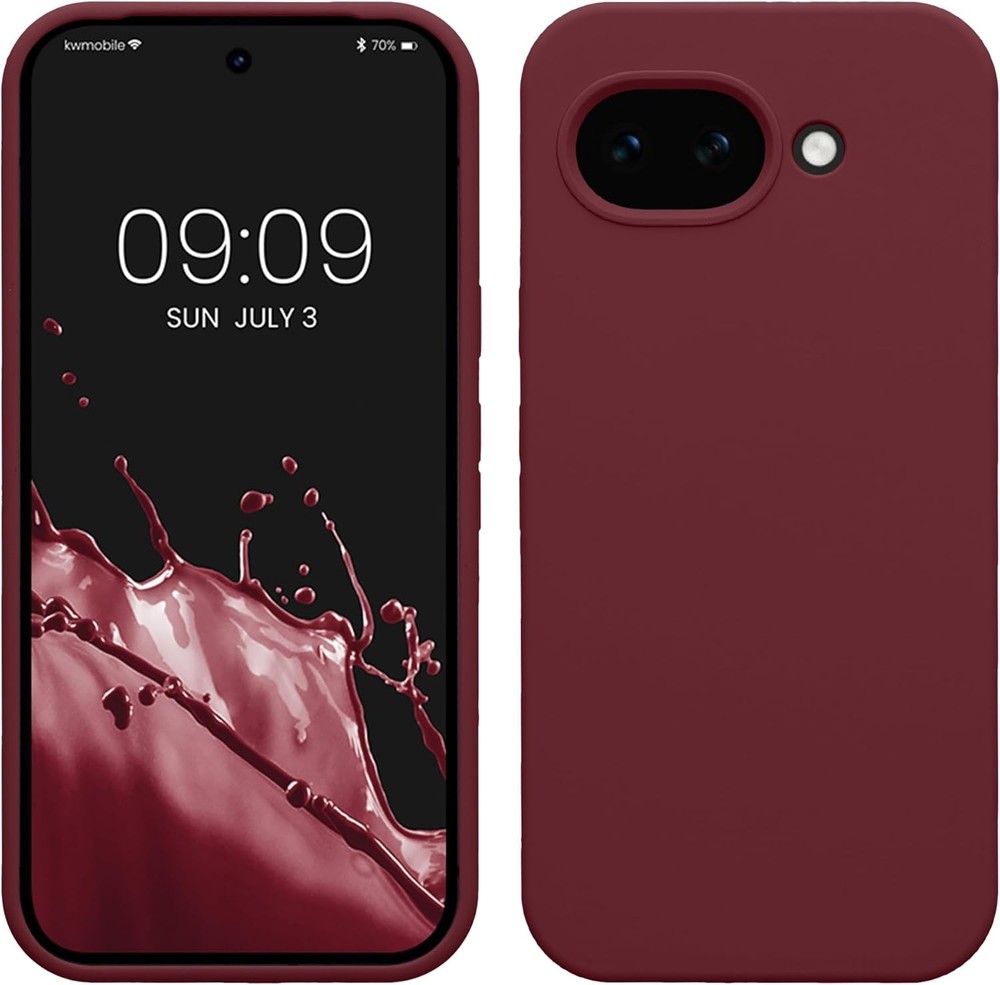 Google Pixel 10a Case – TPU Silicone Phone Cover with Soft Finish – Bordeaux Vio