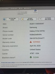 Samsung Galaxy S10E ATT – For Parts Only