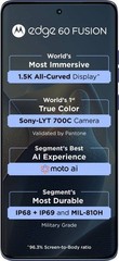 Motorola Edge 60 Fusion 5G (Slipstream 256GB 12GB RAM) 6.67 ” Global Version.
