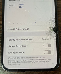 Unlocked Apple iPhone 12 Pro Max – 256GB Blue – Crcks – Face ID LCD Issue – Read