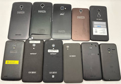 Lot of 11 Android Smartphones Alcatel 1X Idol Hero Pixi Pop Tetra No Power READ